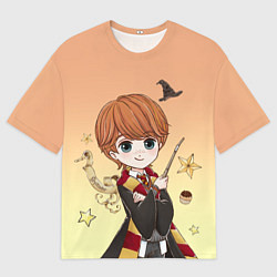 Мужская футболка оверсайз Рон Уизли