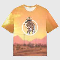 Мужская футболка оверсайз Girl - San Andreas