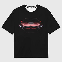 Футболка оверсайз мужская BMW i8 in the dark, цвет: 3D-принт
