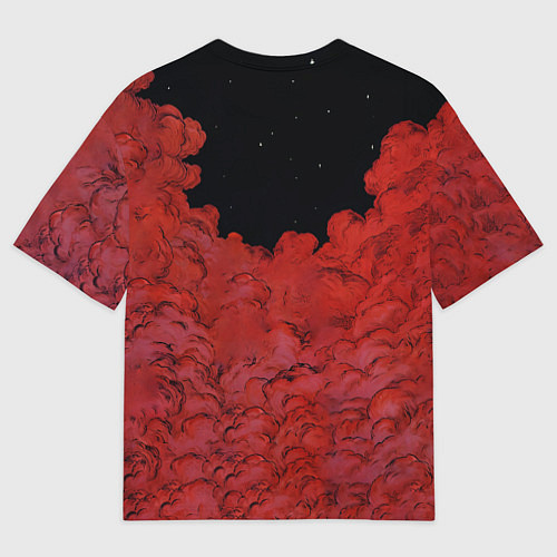Мужская футболка оверсайз Космический гигант демон / 3D-принт – фото 2
