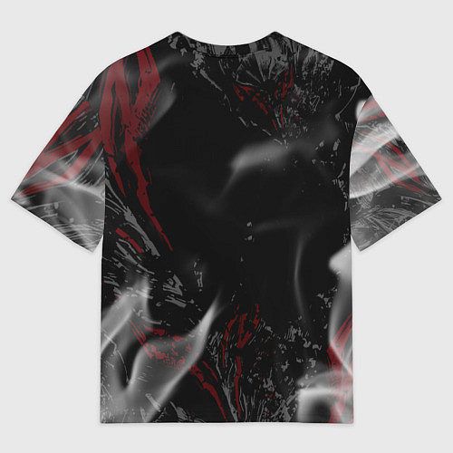 Мужская футболка оверсайз Берсерк - пламя / 3D-принт – фото 2