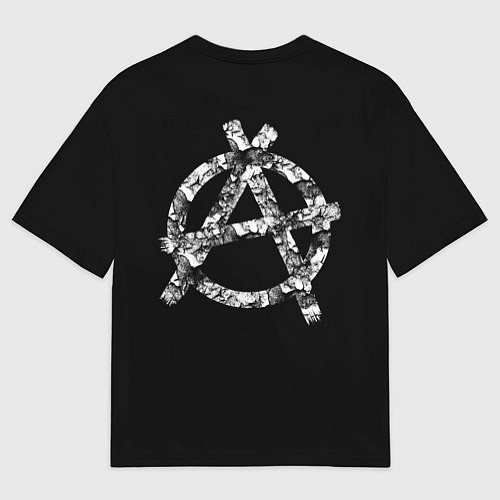 Мужская футболка оверсайз Purgen череп к красным ирокезом / 3D-принт – фото 2