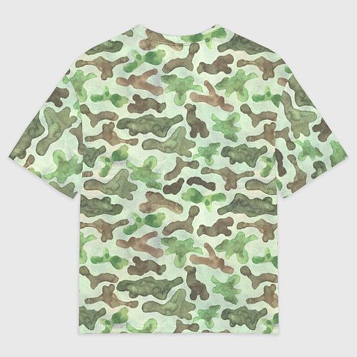 Мужская футболка оверсайз Русский солдат за ноутбуком / 3D-принт – фото 2