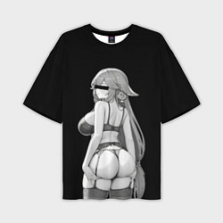Мужская футболка оверсайз Yae Miko sexy - Genshin impact