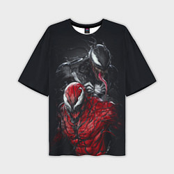 Футболка оверсайз мужская Venom and Carnage, цвет: 3D-принт