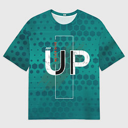 Мужская футболка оверсайз Мотивационный лозунг