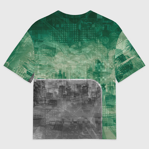 Мужская футболка оверсайз Ретроавтомобиль / 3D-принт – фото 2