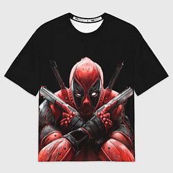 Мужская футболка оверсайз Bloody Deadpool