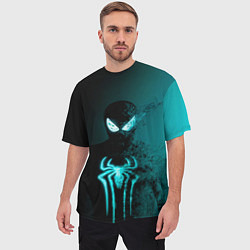 Футболка оверсайз мужская Neon spider-man, цвет: 3D-принт — фото 2