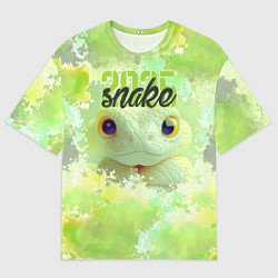 Мужская футболка оверсайз Змейка 25