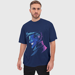 Футболка оверсайз мужская Joker gradient, цвет: 3D-принт — фото 2