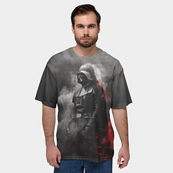 Футболка оверсайз мужская Дарт Вейдер - ситх, цвет: 3D-принт — фото 2