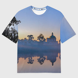 Мужская футболка оверсайз Вечер в Ораниенбауме