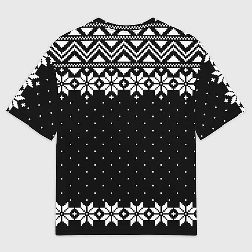 Мужская футболка оверсайз Пикачу свитер ugly black / 3D-принт – фото 2