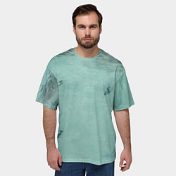 Футболка оверсайз мужская Лагуна sea, цвет: 3D-принт — фото 2