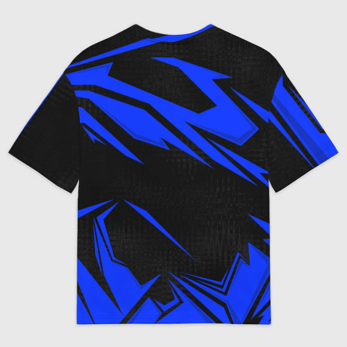 Мужская футболка оверсайз Субару - синий / 3D-принт – фото 2