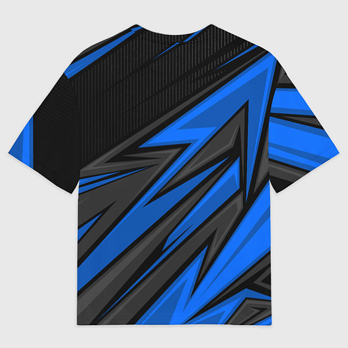 Мужская футболка оверсайз Субару - синяя спорт униформа / 3D-принт – фото 2