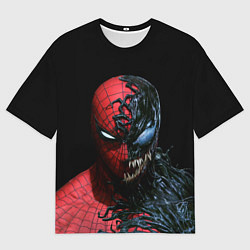 Мужская футболка оверсайз Человек паук симбиот