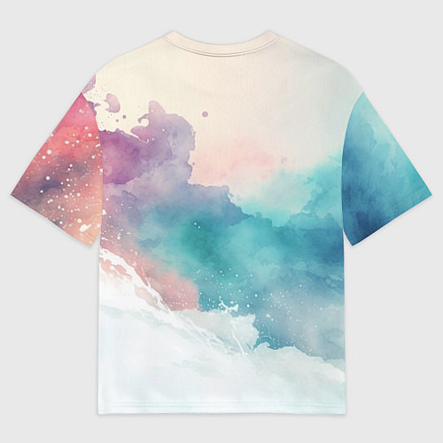 Мужская футболка оверсайз Новогодний олень / 3D-принт – фото 2