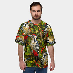 Футболка оверсайз мужская Дятлы, цвет: 3D-принт — фото 2