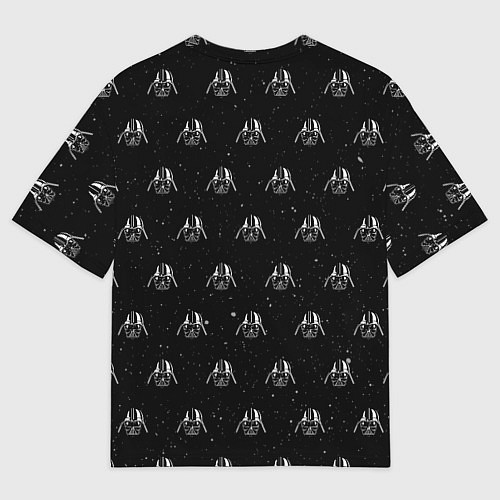 Мужская футболка оверсайз Дарт Вейдер паттерн / 3D-принт – фото 2