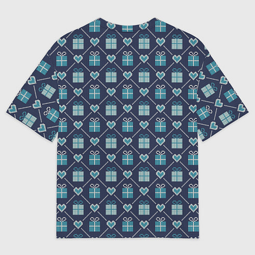 Мужская футболка оверсайз Праздничные подарки / 3D-принт – фото 2
