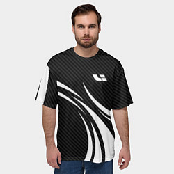 Футболка оверсайз мужская Lixiang - carbon black, цвет: 3D-принт — фото 2