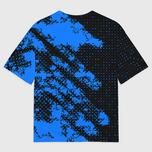 Мужская футболка оверсайз Arctic Monkeys - Синий камуфляж / 3D-принт – фото 2
