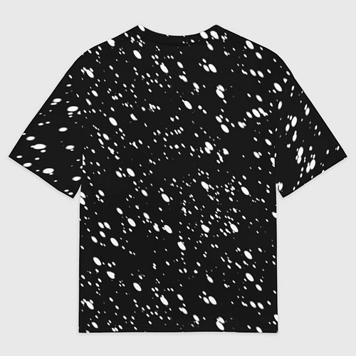 Мужская футболка оверсайз Страшный Санта и страшный снеговик / 3D-принт – фото 2