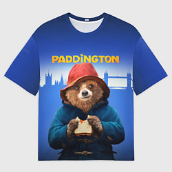 Мужская футболка оверсайз Приключения Паддингтона