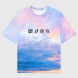 Футболка оверсайз мужская 30 Seconds to Mars - закат, цвет: 3D-принт