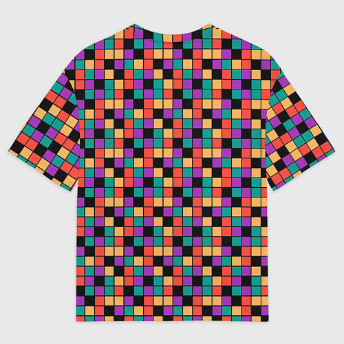 Мужская футболка оверсайз Кубики Рубика / 3D-принт – фото 2