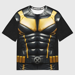 Мужская футболка оверсайз Костюм Росомахи из люди икс