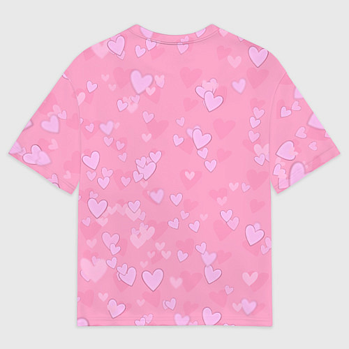 Мужская футболка оверсайз Скелет-милашка / 3D-принт – фото 2