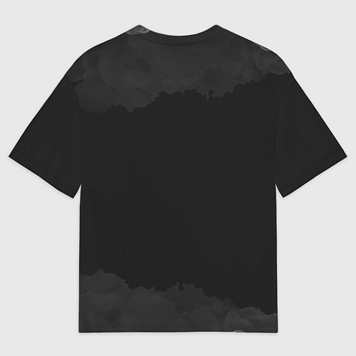 Мужская футболка оверсайз Дед мороз панк / 3D-принт – фото 2