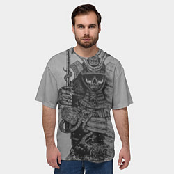 Футболка оверсайз мужская Призрак Самурай, цвет: 3D-принт — фото 2