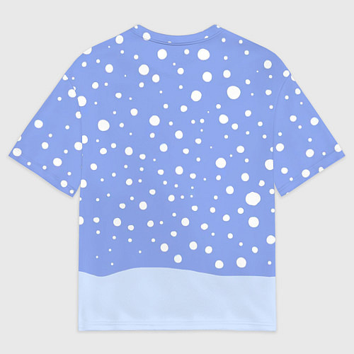 Мужская футболка оверсайз Удивленный Санта Клаус / 3D-принт – фото 2