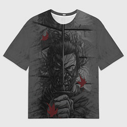 Футболка оверсайз мужская Дзин Сакай - самурай, цвет: 3D-принт