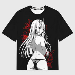 Футболка оверсайз мужская Zero Two sexy, цвет: 3D-принт