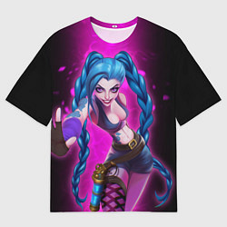 Футболка оверсайз мужская Jinx Arcane League of Legends game, цвет: 3D-принт