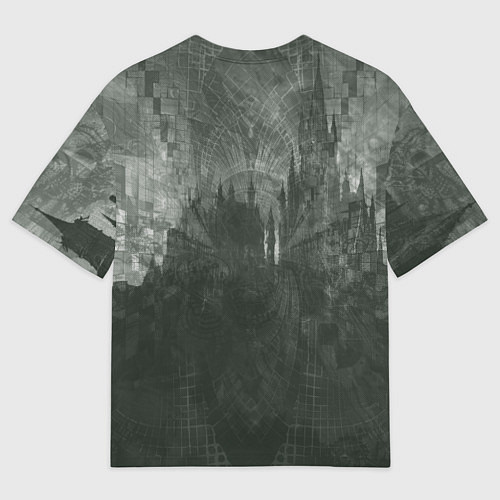 Мужская футболка оверсайз Рыцарь с большим мечом / 3D-принт – фото 2