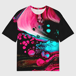 Мужская футболка оверсайз Краски градиента