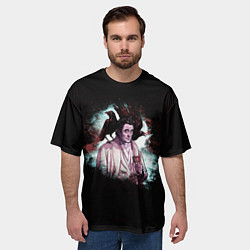 Футболка оверсайз мужская Wednesday, цвет: 3D-принт — фото 2