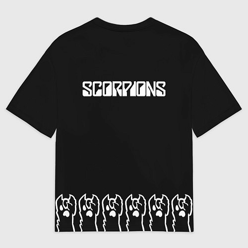 Мужская футболка оверсайз Scorpions: cat rock / 3D-принт – фото 2