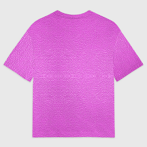 Мужская футболка оверсайз Текстура розовой кожи / 3D-принт – фото 2