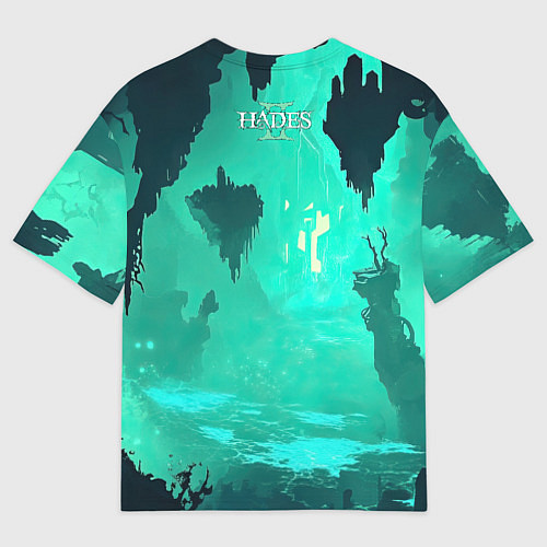 Мужская футболка оверсайз Мелиноя в подземелье - Hades 2 / 3D-принт – фото 2