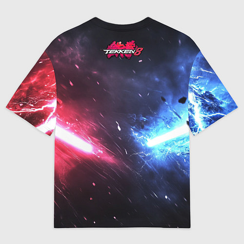Мужская футболка оверсайз Сопротивление в Tekken 8 / 3D-принт – фото 2