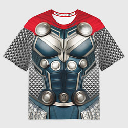 Футболка оверсайз мужская Костюм Тора Бога грома, цвет: 3D-принт