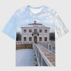 Мужская футболка оверсайз Дворец Марли в Петергофе