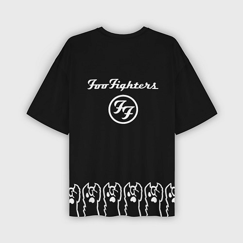 Мужская футболка оверсайз Foo Fighters: cat rock / 3D-принт – фото 2